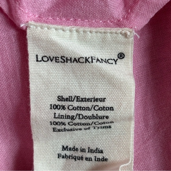 LOVESHACKFANCY Miri Dress in Coral Blaze Size Medium - Picture 5 of 6